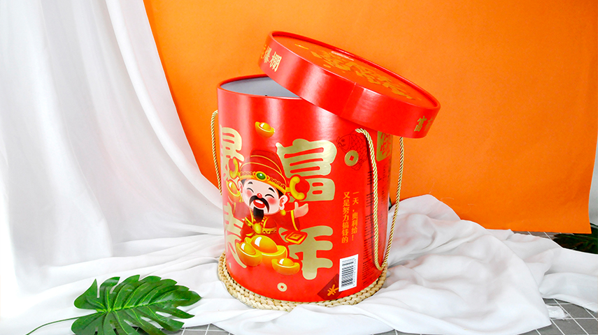 圓形抱抱桶禮盒包裝