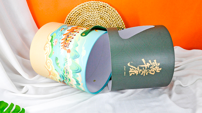 圓形粽子禮盒包裝